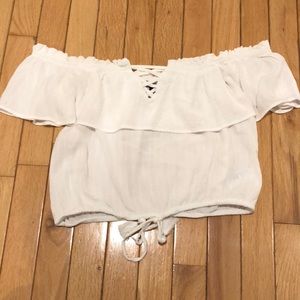 American Eagle Off-Shoulder Crop Top